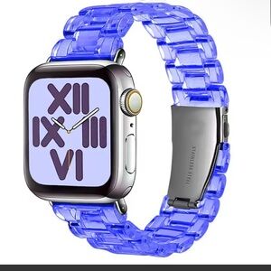 Purple Clear Resin Apple  Watch Band